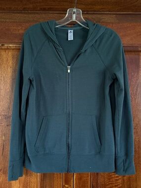 90 Degree By Reflex Dark Grey Full-Zip Hooded Utility Jacket